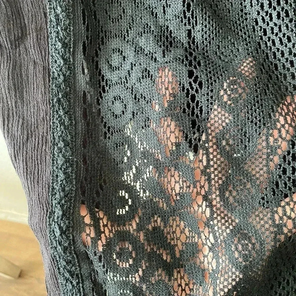 🆕Plus Size Black Lace Cold-Shoulder Tunic 3X🆕 - Picture 7 of 13